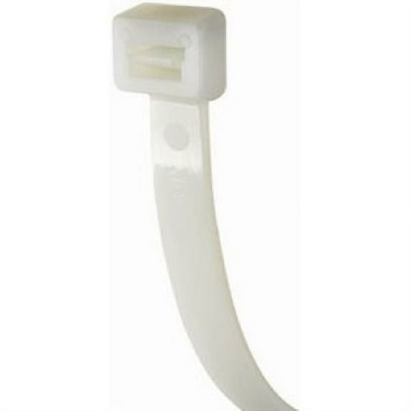 25.2", 175 lb. White Heavy Duty Cable Ties - (pack of 100)