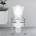 thumbnail image 1 of 25.2-29.13in Raised Toilet Seat Riser w/ Arms For Elderly Handicap Bathroom, 1 of 15