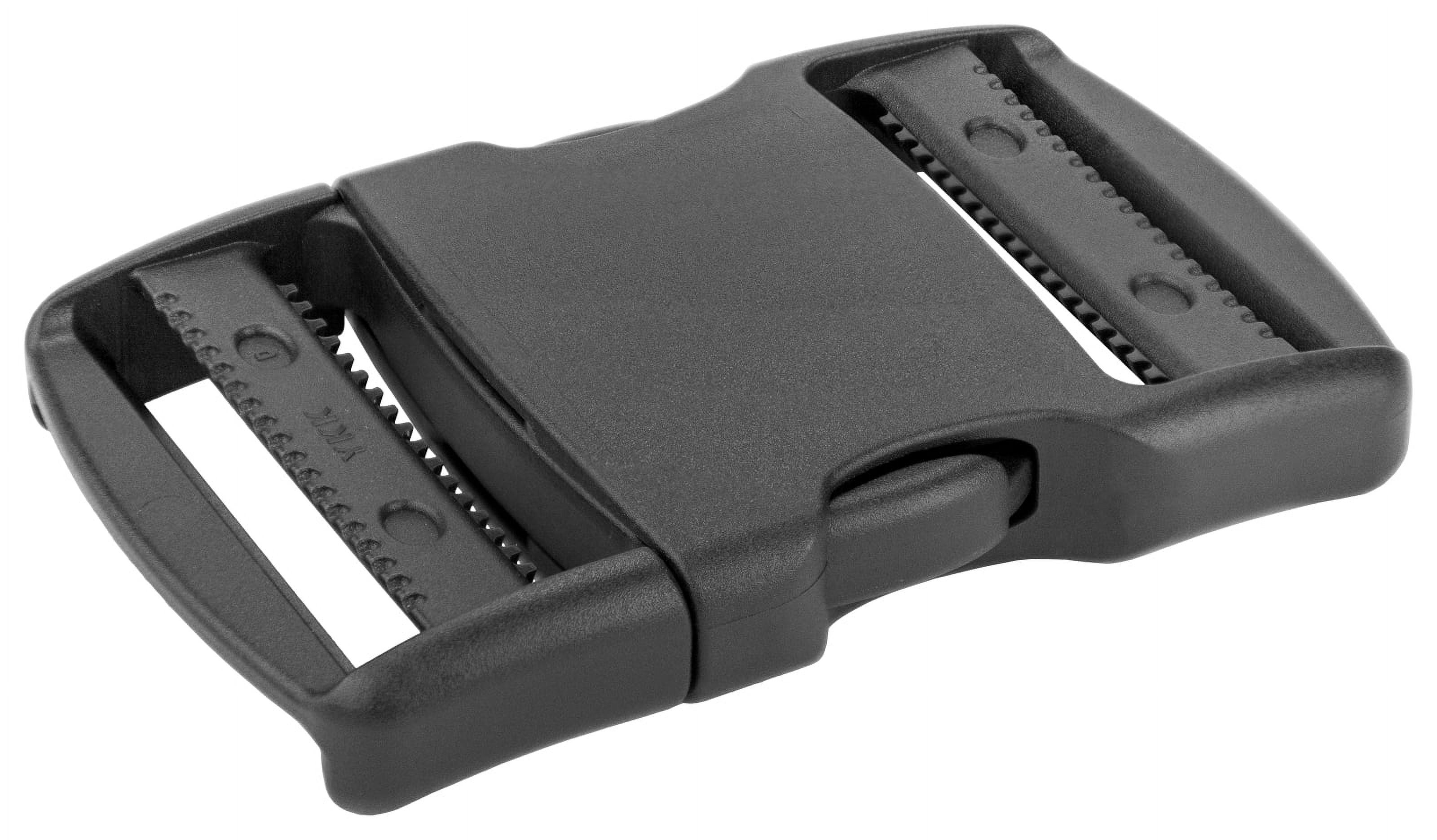 25 - 2 inch YKK Flat Dual Adjustable Side Release Plastic Buckles