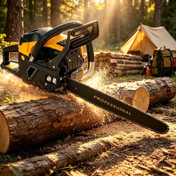 Gas Chainsaw,Heavy-Duty Tree Felling, Ranch Maintenance Tool