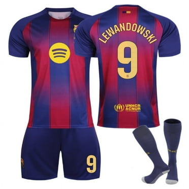 25/26 Barca Home No.9 LEWANDOWSKI Perfect for Adult Kids Futbol WOMEN MEN Shirt