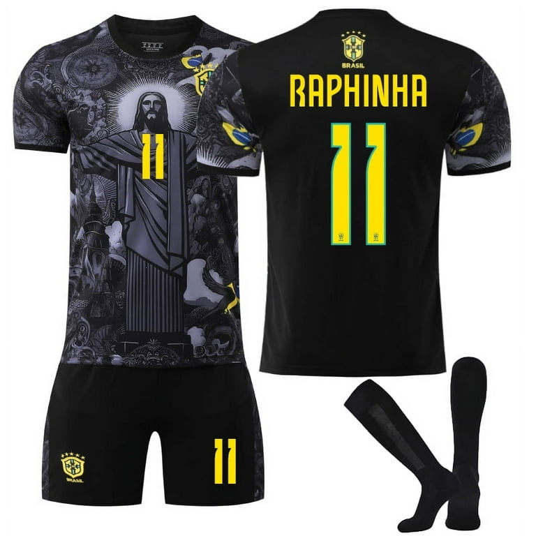 ブラジル代表 RAPHINHA 11 シャツ Raphinha 11 Jersey Style - Brazil Soccer Cup Fan Unisex T