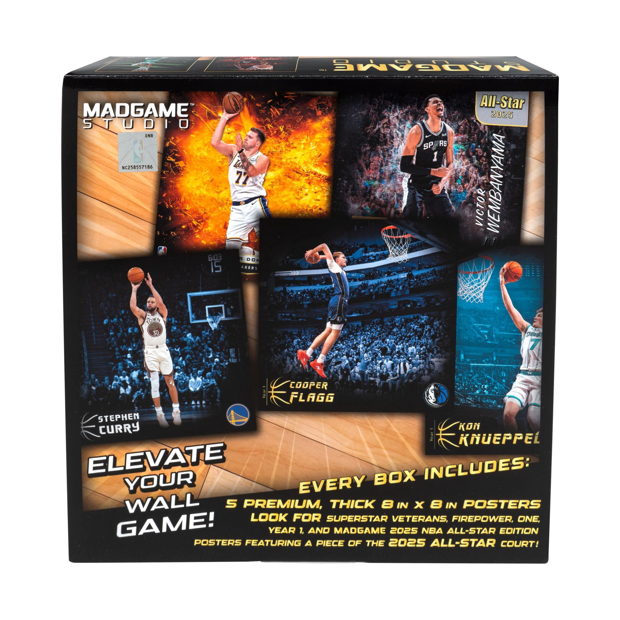 25-26 Madgame NBA Poster Trading Cards 5Pk  Box