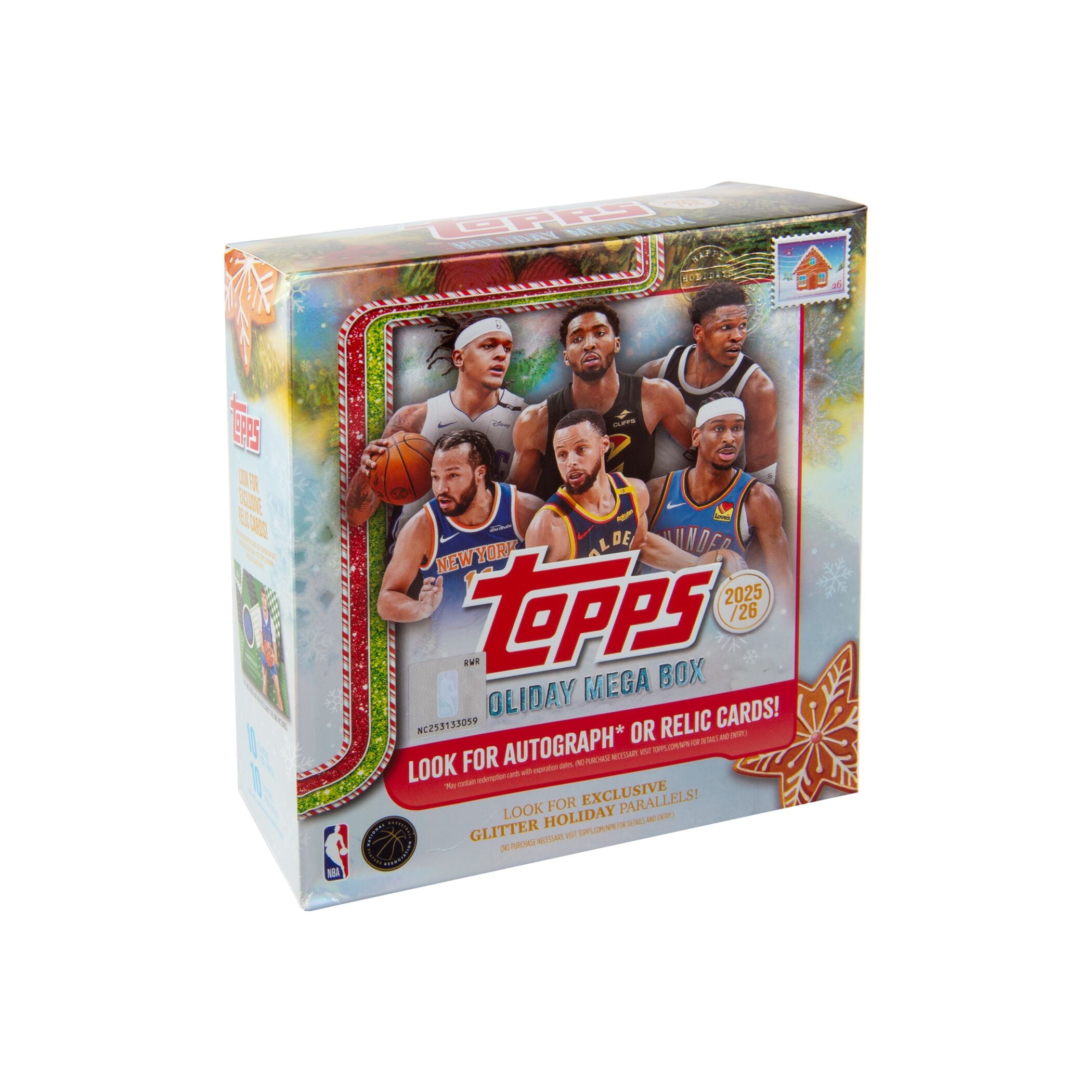 2025-26 Topps Holiday Basketball - Factory Sealed - Mega Box - Walmart.com