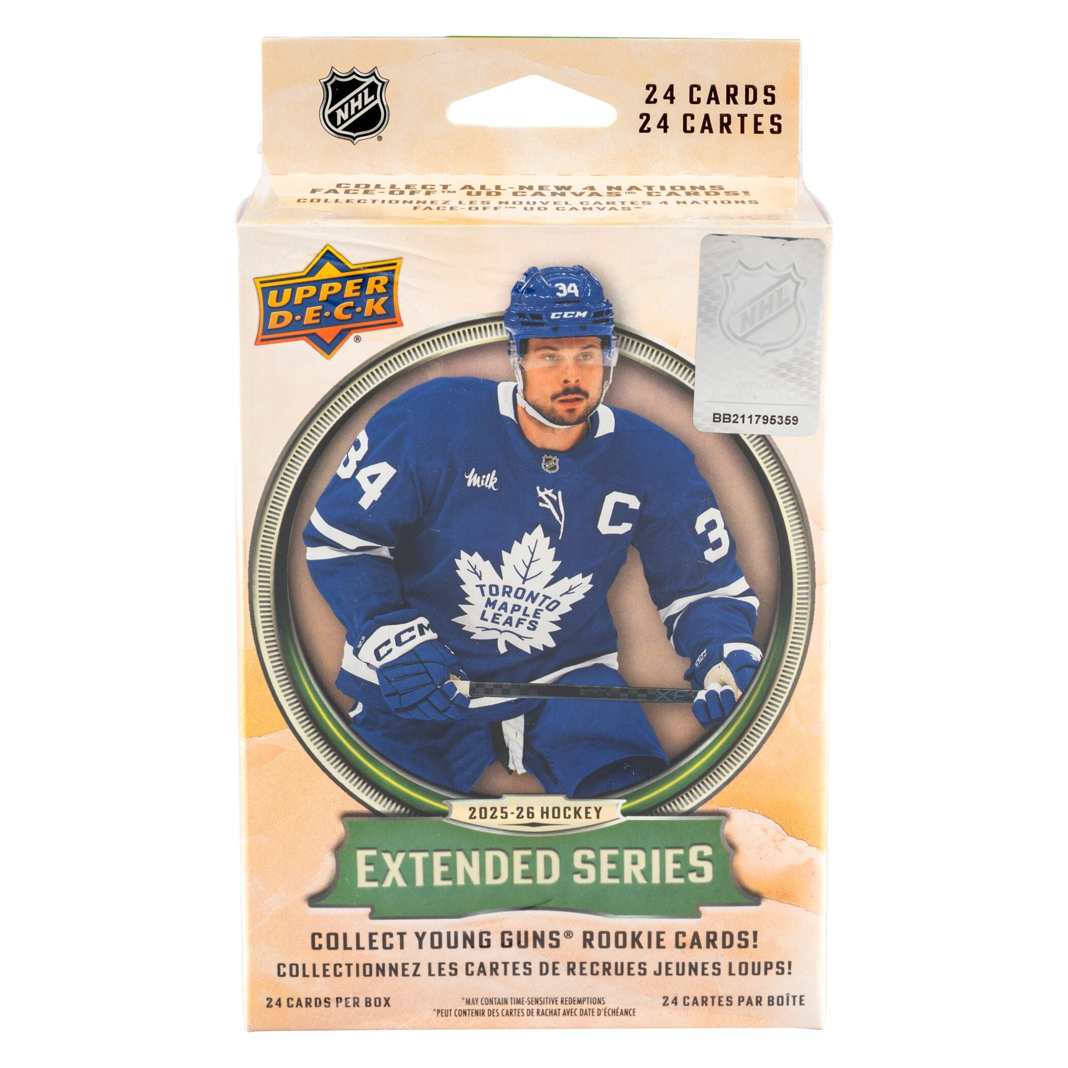 25-26 Upper Deck Extended Series Hockey Trading Cards Hanger Box