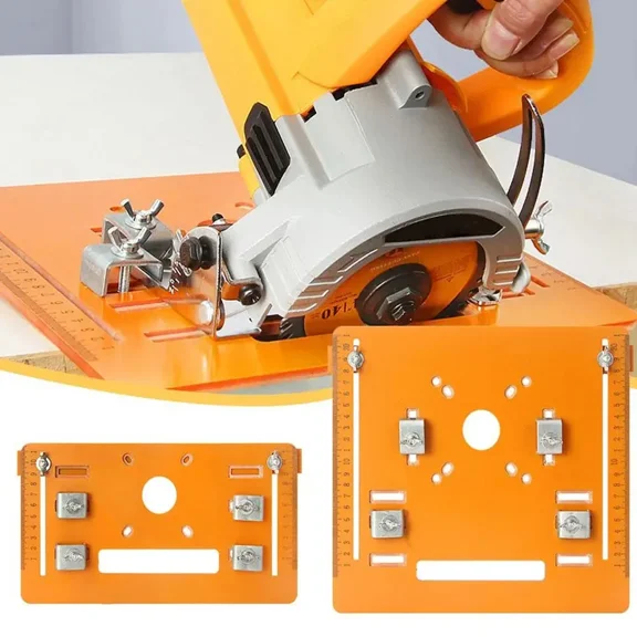25*28CM Circular Saw Guide Rail Bottom Plate Adjustable Cutting Machine Bakelite Guide Plate Saw Base Woodworking Bench Accessories