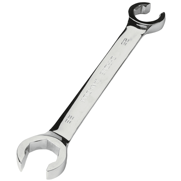 25-28MM Oil Pipe Flare Nut Wrench, Double End Wrench High Torque Mirror Hand Tool, Open Brake Wrench for Car Repair
