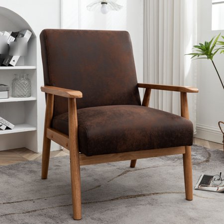 25.38'' Wide Arm Chair | Easy to Clean Microfiber Upholstery | Family Gathering + Hygienic Use