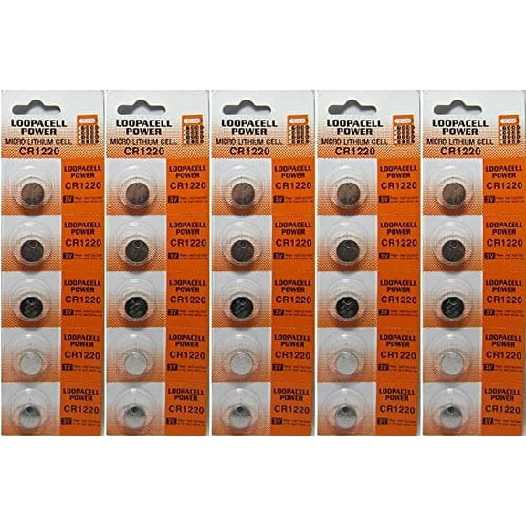 (25) 3v Battery CR1220 CR-1220 Lithium Batteries DL1220