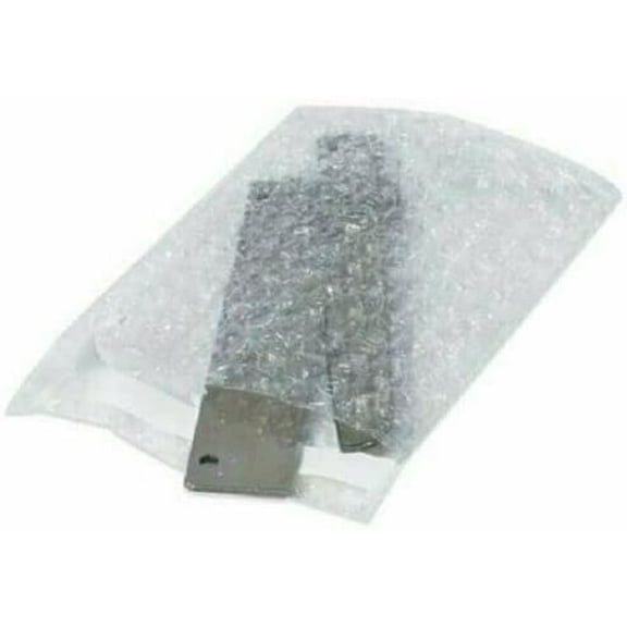 25-3x5 Bubble Out Pouches Bags Wrap Cushioning Self Seal Clear 3" x 5"