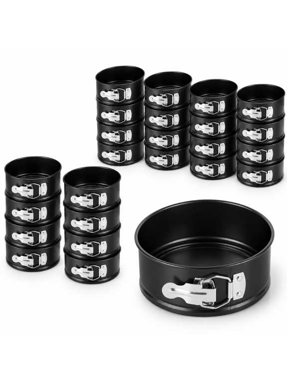 25 4 Inch Springform Pans Mini Cheesecake Black