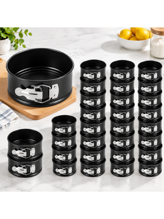 25 4 Inch Springform Pans Mini Cheesecake Black