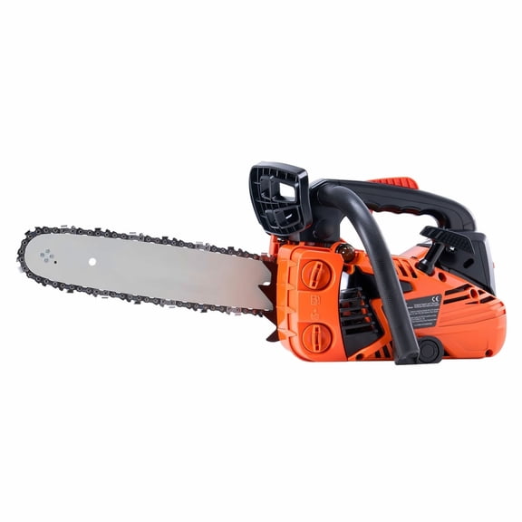 25.4CC 12-Inch Gas Chainsaw, Portable Wood Cutting Saw with Tool Kit, 1.2HP Gas Powered Chain Saw for Tree Felling, Pruning, Lumber Cutting