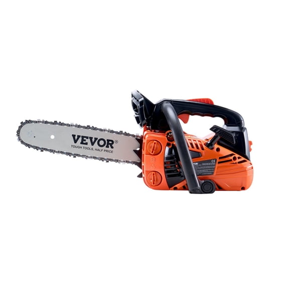 25.4CC 12-Inch Gas Chainsaw - Powerful 2-Cycle Engine for Wood Cutting, Tree Trimming & Logging | Easy Start & Automatic Oiler