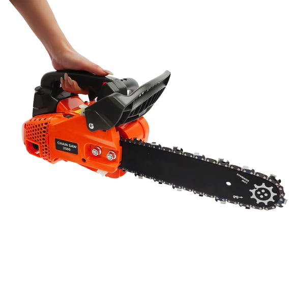 25.4cc Gasoline Chainsaw, 900W 1.22HP 2-Stroke Handheld Chainsaw with 11.8 Inch Guide Bar for Wood Cutting, Tree Pruning & Logging