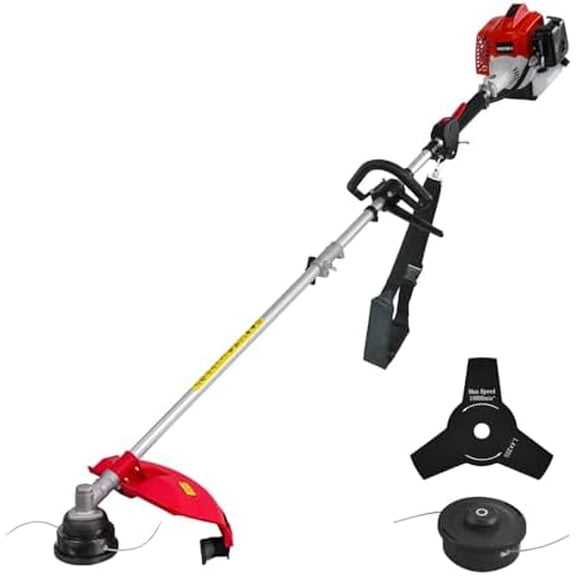 25.4cc Weed Wacker Gas, 3-in-1 String Trimmer/Edger 16-Inch, 10-Inch Brush Cutter for Garden Edging & Lawn CareAM4532$$Garden & Patio