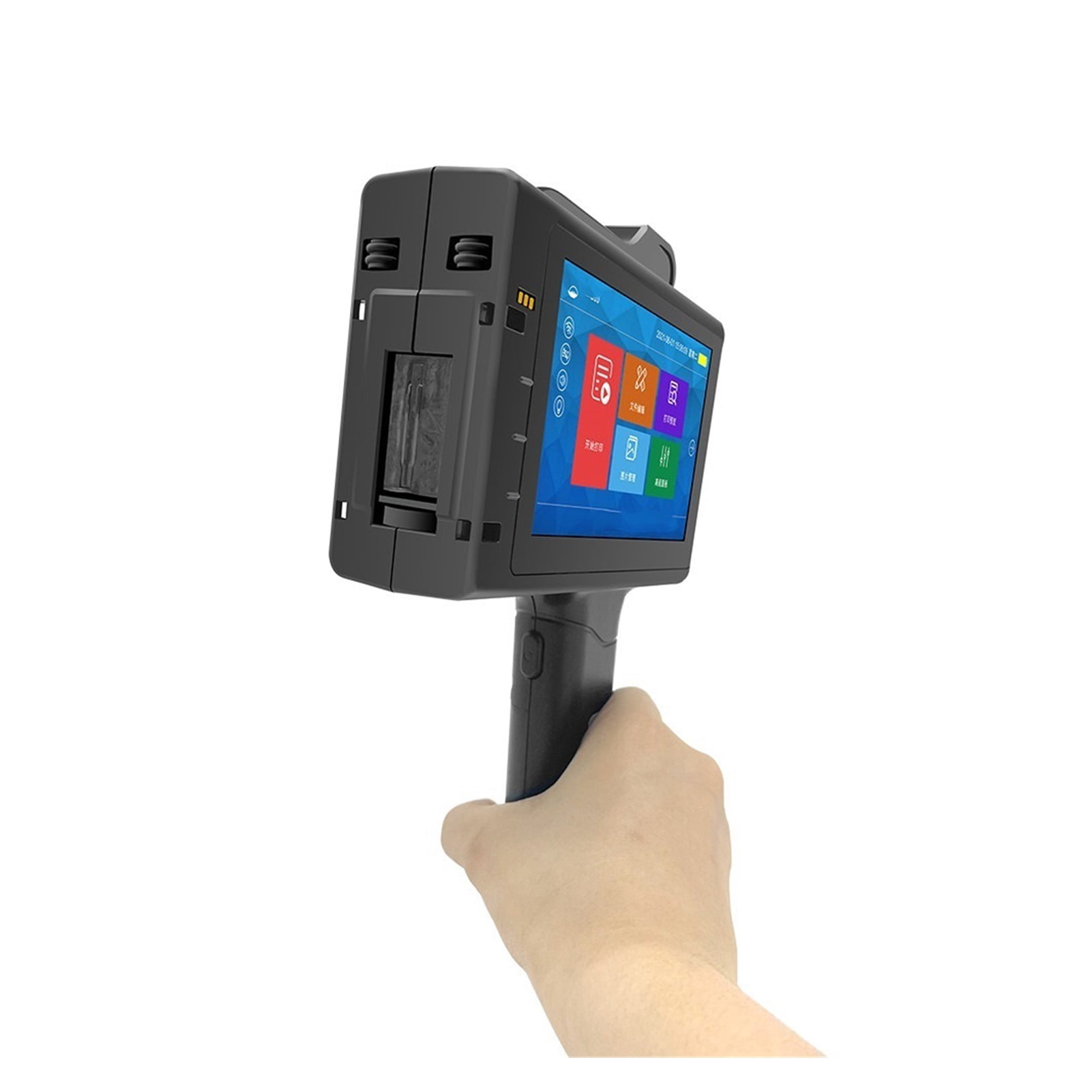 25.4mm 4.3 Inch Online Printer QR Bar Batch Code Date Number Logo Expiry Date Label Portable Handheld Thermal Inkjet Printer ,Compact Design