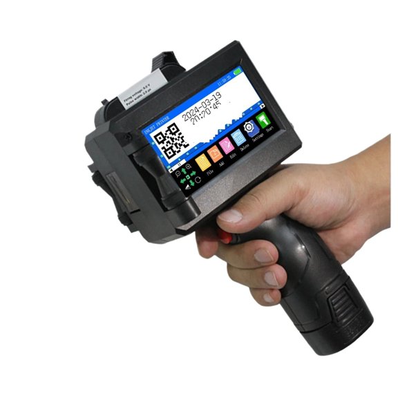 25.4mm Handheld Inkjet Printer Portable Printer Logo Counter Batch Number QR Barcode Date Coding Machine ,Crisp Output