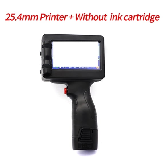 25.4mm Portable Handheld Inkjet Printer Production Date Barcode Label Coding Machine Batch Number Inkjet Printer ,Easy to Install