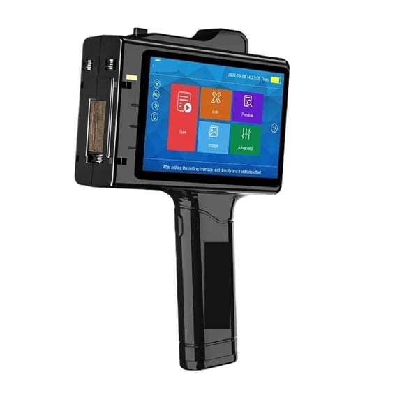25.4mm Portable Handheld Inkjet Printer With Fast Dry Black Ink Cartridge QR Code Barcode Batch Number Logo Expiry Date Printer ,Crisp Output