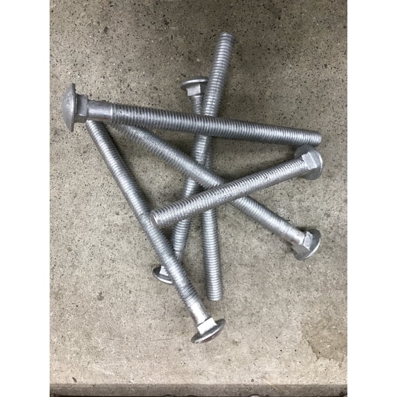 25 5/16x2 Galvanized Carriage Bolts with Nuts and Washers