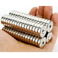 thumbnail image 1 of 25 50 100 Strong Magnets Countersunk Ring Rare Earth Neodymium 4mm hole, 1 of 10