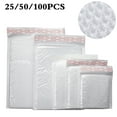 thumbnail image 1 of 25/50/100Pc Poly Bubble Mailers Shipping Padded Envelopes Self Seal White All Size, 1 of 10