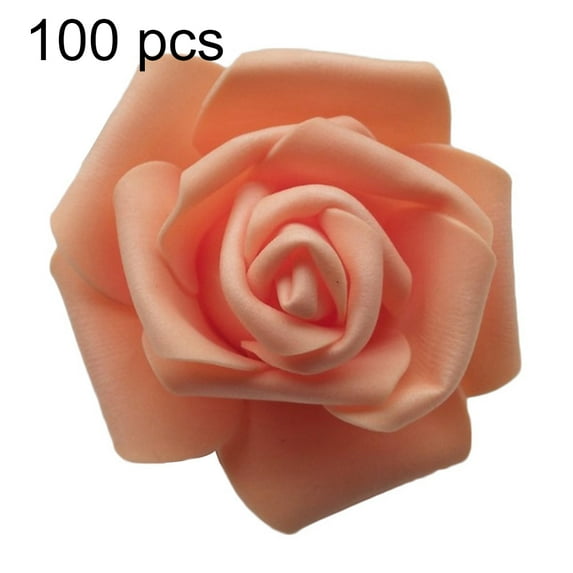 25/50/100Pcs Artificial PE Foam Rose Flowers Head DIY Wedding Home Room Decor Multi-color PE Foam