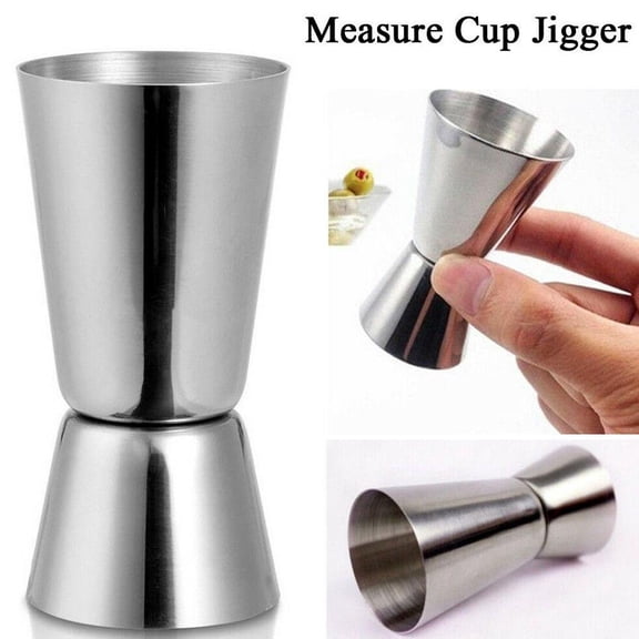 25/50 Ml Steel Cocktail Shaker Measure Cup Bar Party Wine Shot Double Accessories Y8R4 Spirit Drink Cup Jigger Measure Bar