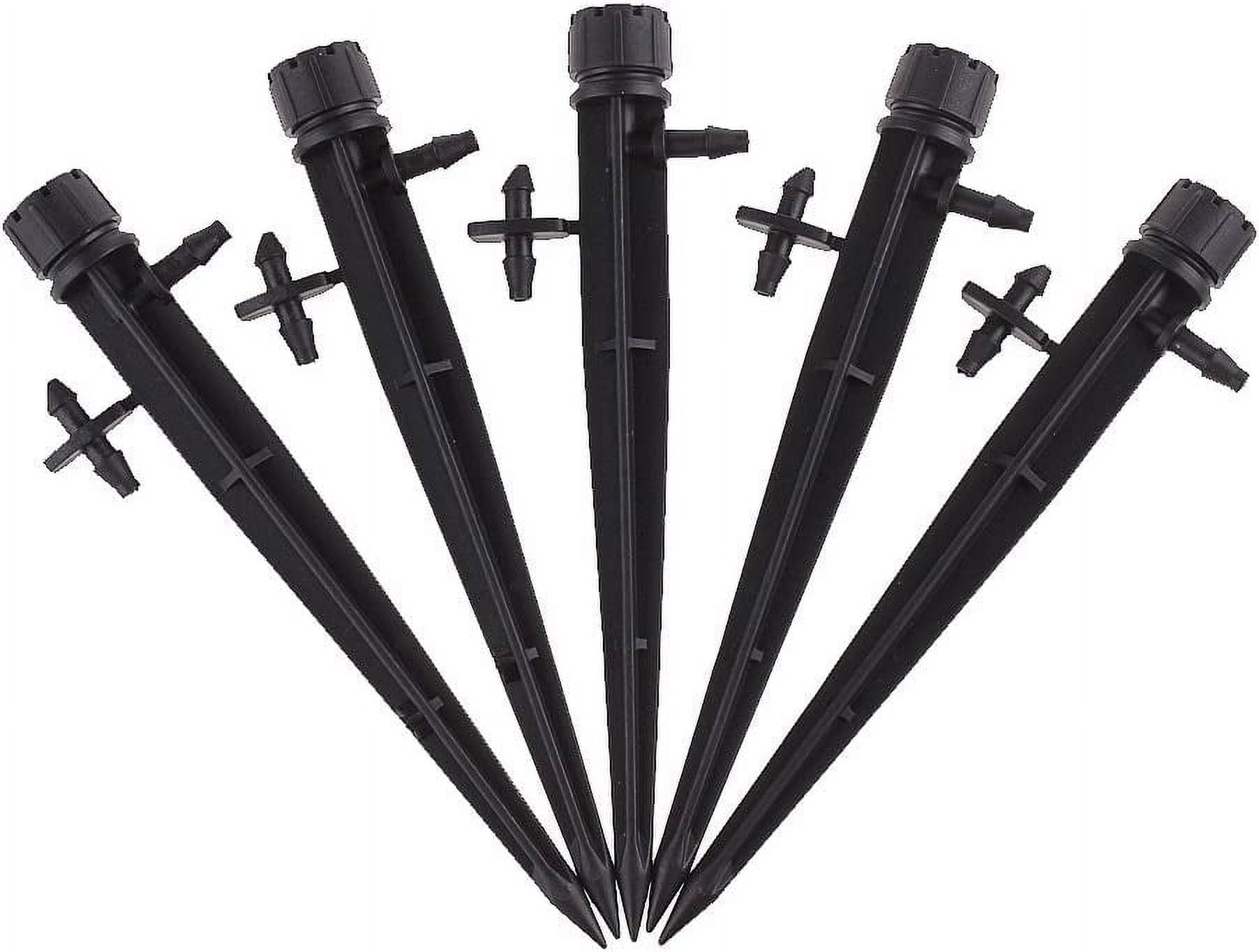 25/50 pcs 360 Degree Adjustable Water Flow Irrigation Drippers on Stake