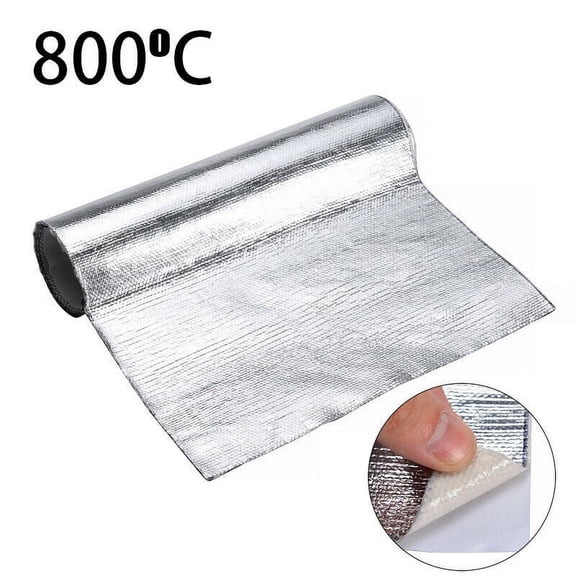25*50cm Car Heat Shield Insulation Hood Sound Deadener Protective Film Mat