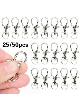  Lanyard Hook Plastic Lobster Clasp Mini Lanyard Snap Clip Hook  Spring Hanging Buckle for Face Protectors Lanyard Key Chain Purse ID Card  Crafting Sewing Projects, Light Plastic, Black (100 Pieces)