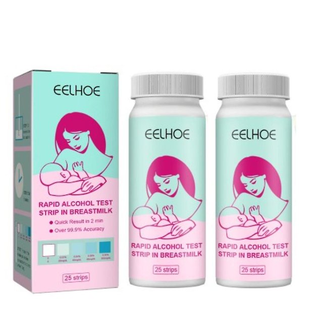 25/50x Strips Of Testing For Breast Milk, Gentle, Fast Detection,2