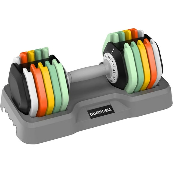 25/55 lbs Pair Adjustable Dumbbell Set, Adjust Dumbbell Weight for Exercises Pair Dumbbells for Men and Women in Home