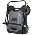thumbnail image 1 of 25.6-Inch Manual Floor Sweeper, Walk-In Hand Push 5-Gallon Trash Can, Adjustable Folding Handle for Walkway Yard Garage Terrace, 1 of 10