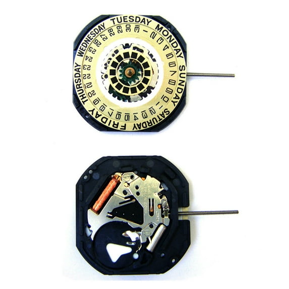25.6 mm Quartz Watch Movement 3 Hands With Date & Day for VX44E Parts