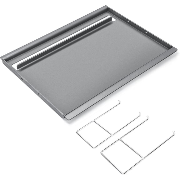 25.6" x 16.7" Griddle for Gas Grill, Cast Iron Griddle FlatTop Insert for Nexgrill, Weber, Charbroil, Pit Boss, Traeger, Camp Chef and Grill, Griddle for Outdoor Gas & Charcoal Grills