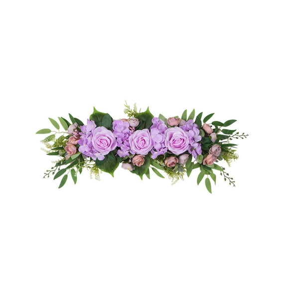 25.6inch Artificial Rose Peony Flower Swag Front Door Peony Floral Arch Garland Swag Hydrangeas Leaves Wreath For Wedding Arch Front Door House Hydrangeas Eucal