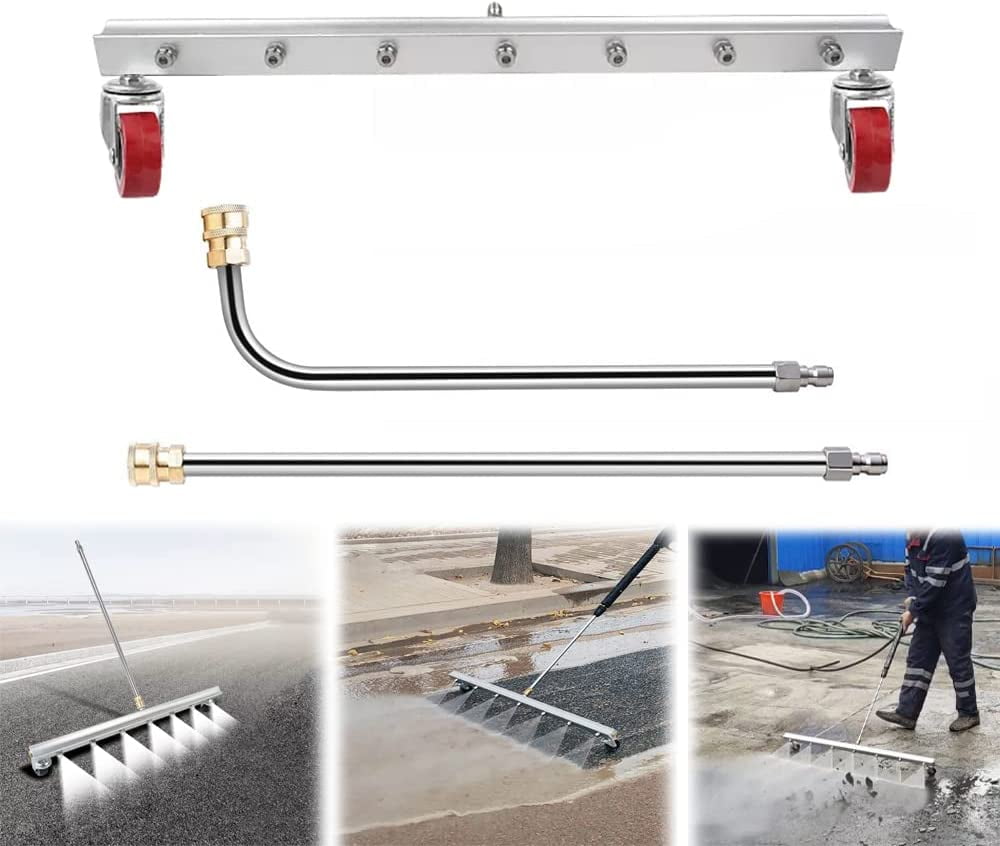 25.6inch Water Broom Pressure Washer Surface Cleaner 4000 Psi Power