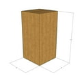 thumbnail image 1 of 6x6x12 Kraft Brown Corrugated Shipping Boxes, 32 ECT Single-Wall, Qty 25, 1 of 3
