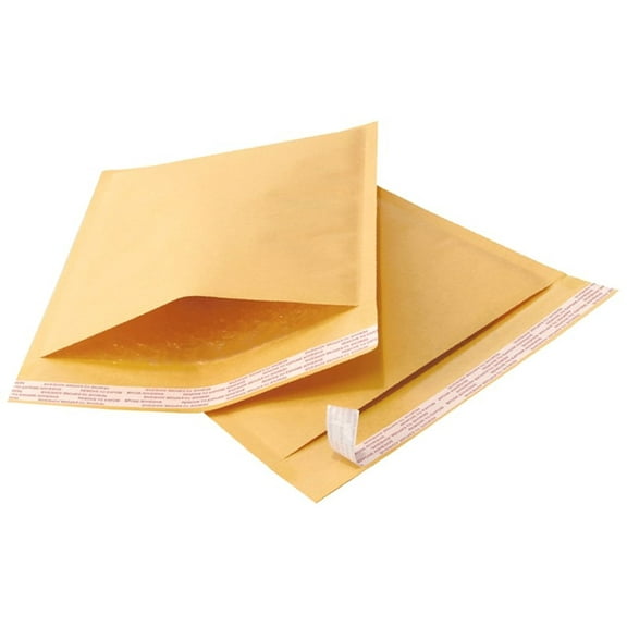 25 7.25x12 Kraft Bubble Mailers Padded Envelope Shipping Bags Usable 7.25"x12"
