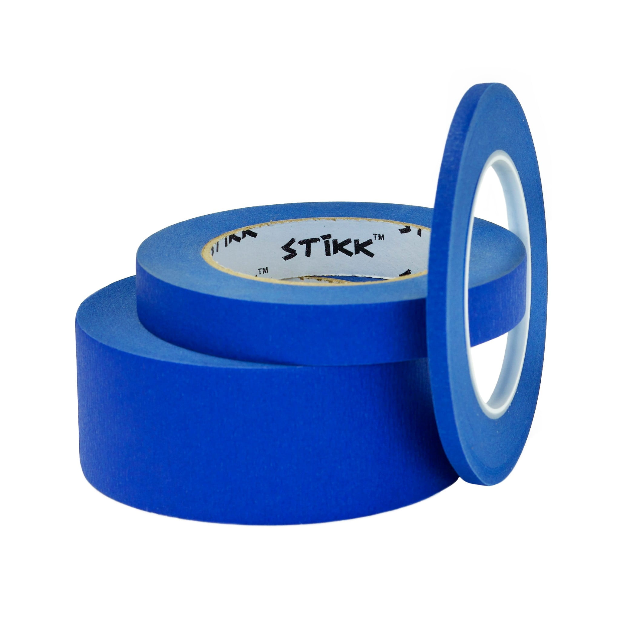 Cinta De Pintor Azul STIKK – 3 Tamaños: 1/4, 3/4 Y 2 Pulgadas X 60 Yardas (6mm, 18mm, 48mm X 55m)