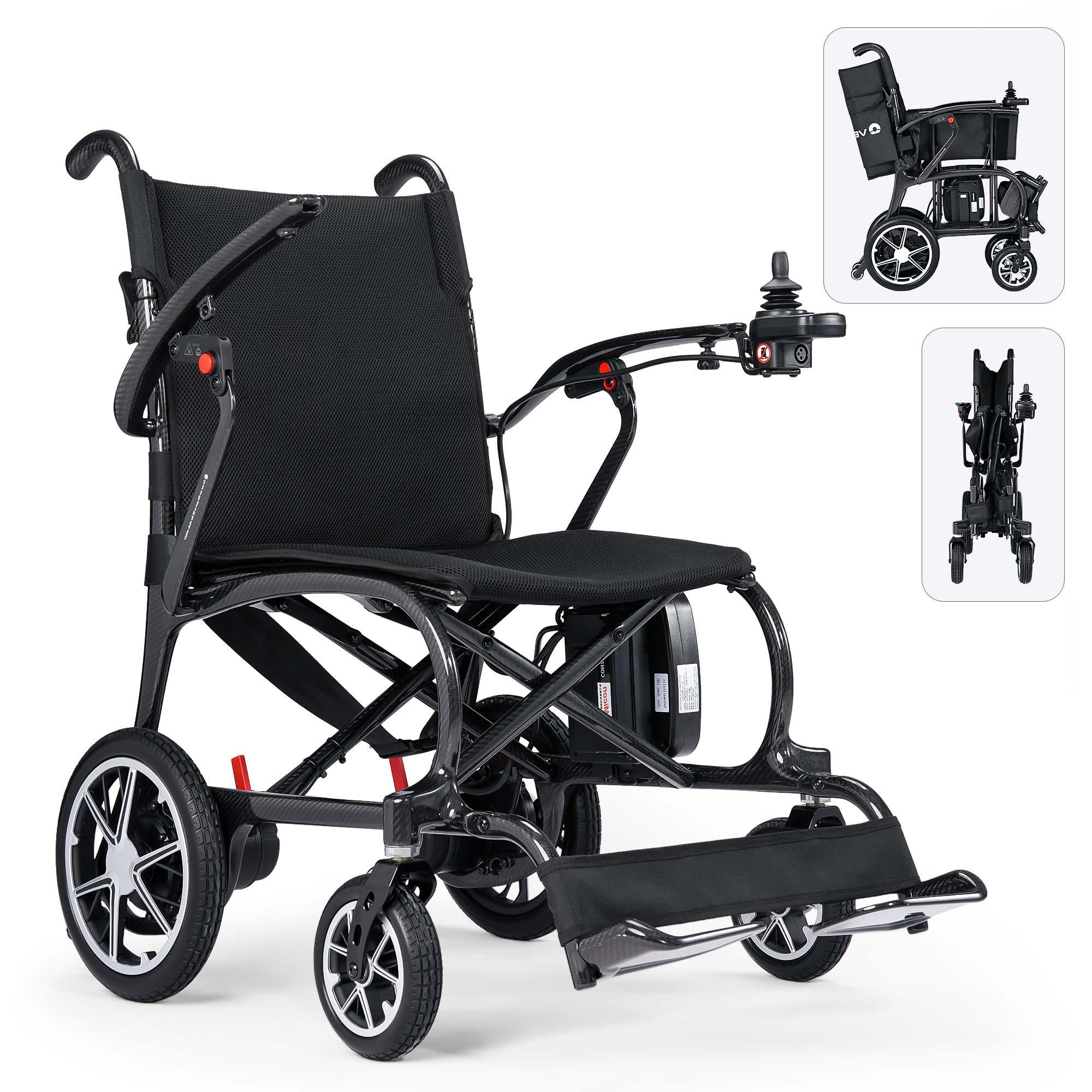 Walmart daily deals:  25.8lbs Lightweight Electric Wheelchair Upgrade Carbon Fiber Motorized Wheelchair Scooter for Adult Senior,All Terrain,300 lb Limit,Black