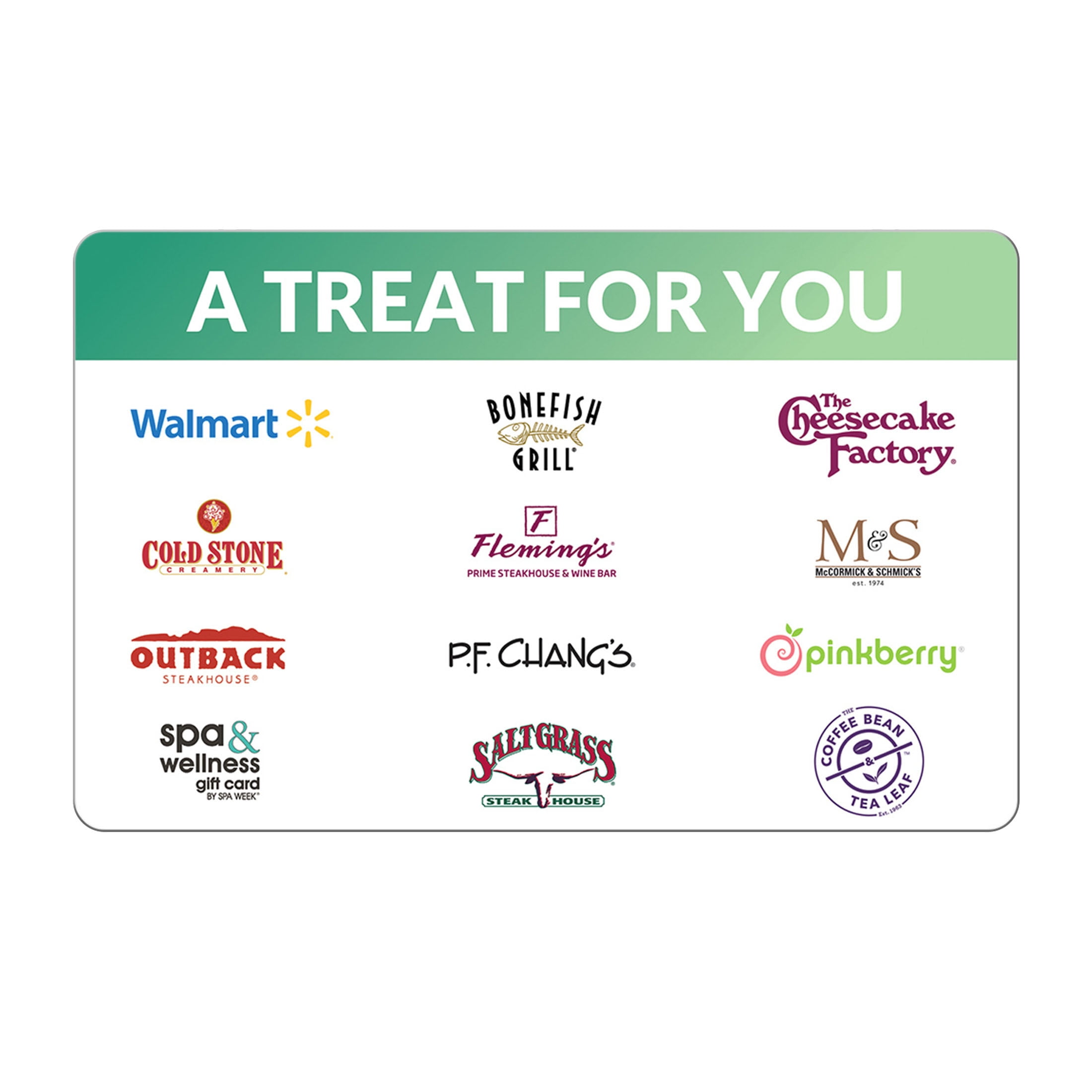 $25 A Treat For You – ChooseYourCard eGift Card - Walmart.com