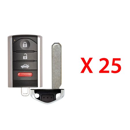 25 AKS KEYS Aftermarket Smart Key Fob for Acura TL 2009 - 2014 4B FCC# M3N5WY8145