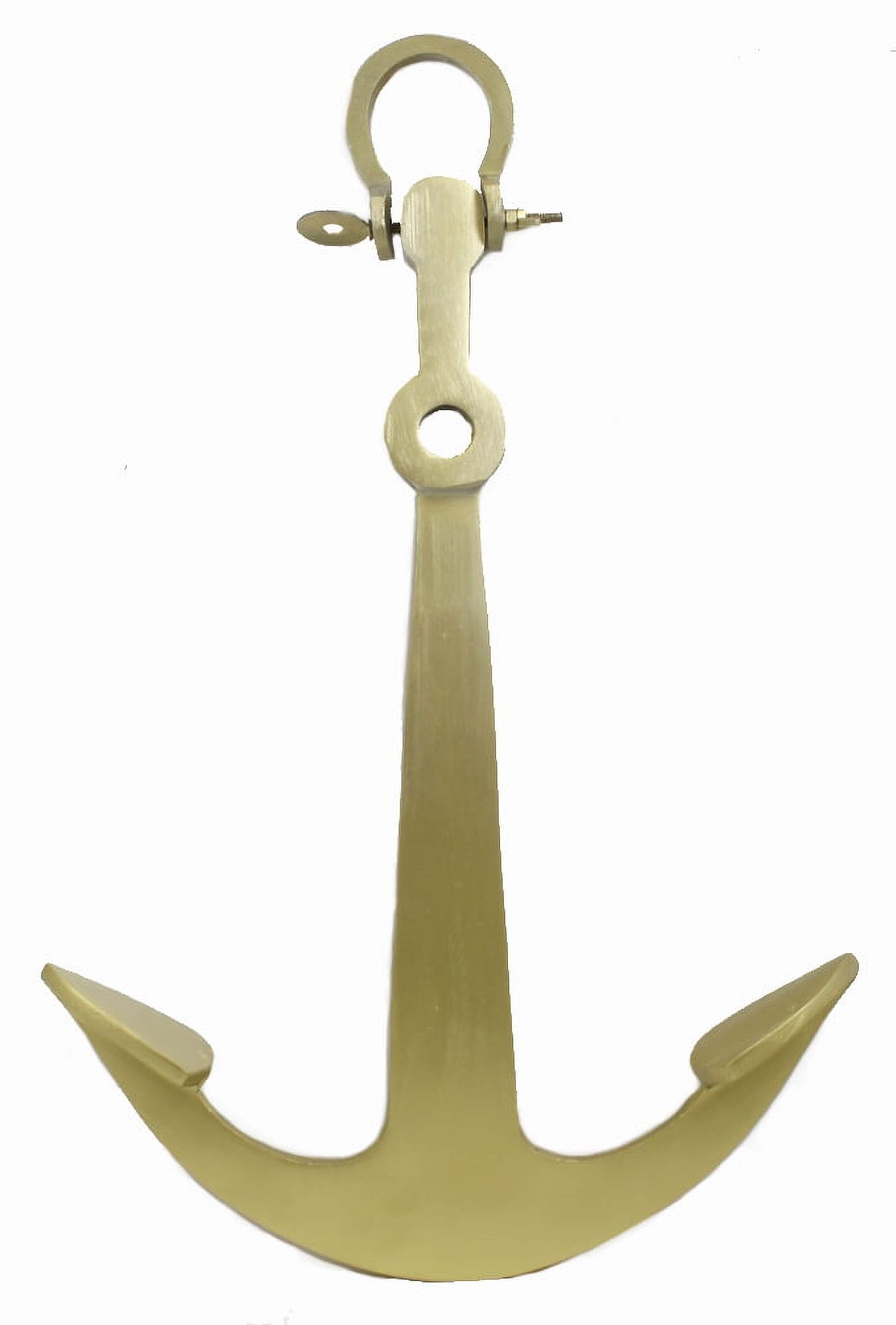 25" ALUMINUM BOAT ANCHOR Gold Finish NAUTICAL DECOR