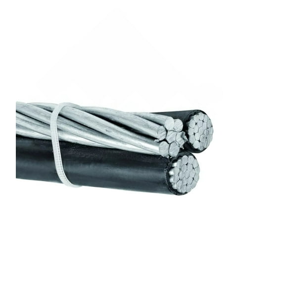 25' Aluminum Cockle 2-2-4 Triplex Overhead Service Drop Cable