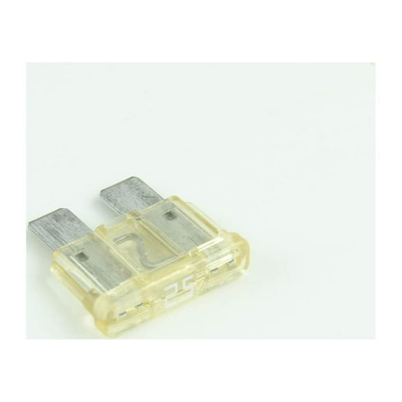 25 Amp Clear ATC/ATO Fuses - (pack of 25)
