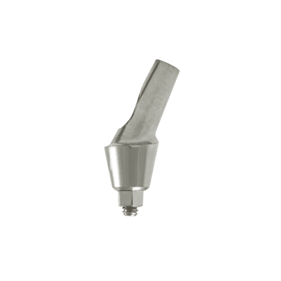 25 Angled Titanium Connector 5.2mm Int Hex 2.42mm Connection Standard Platform Includes Titanium Screw 4mm