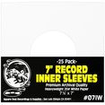 thumbnail image 1 of (25) Archival Quality Acid-Free Heavyweight Paper Inner Sleeves for 7" Vinyl Records #07IW, 1 of 9